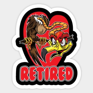 Retired Old Buzzard Sticker